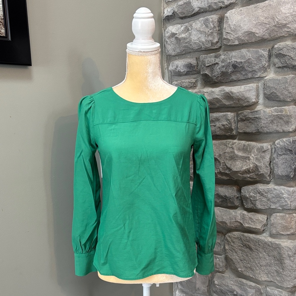 Ann Taylor Women’s Blouse, XSP, Green